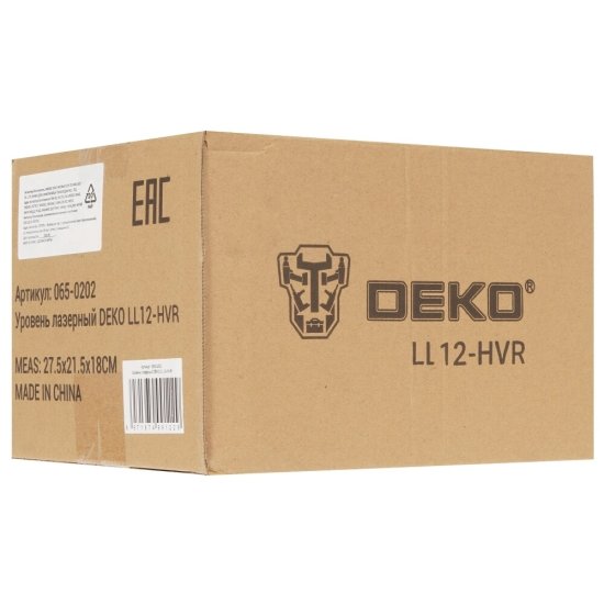 Уровень лазерный Deko LL12-HVR с аккумулятором (065-0202)