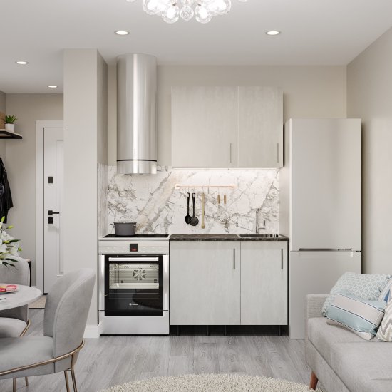 Фасад для шкафа бетонный камень 496х716х18 мм