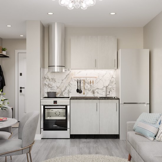 Фасад для шкафа бетонный камень 446х536х18 мм