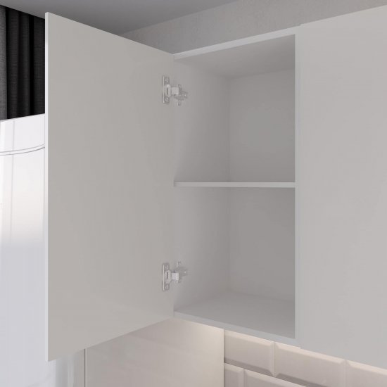 Фасад для шкафа белый глянец 446х716х18 мм