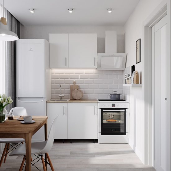 Фасад для шкафа белый глянец 596х536х18 мм