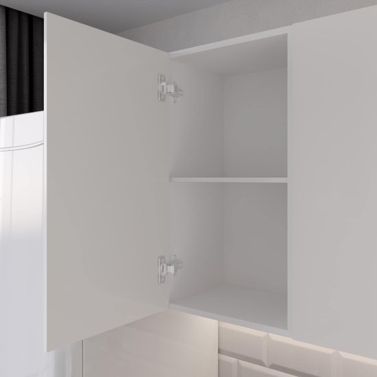 Фасад для шкафа белый глянец 596х536х18 мм