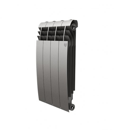 Радиатор биметаллический Royal Thermo BiLiner Silver Satin 500 мм 4 секции 1