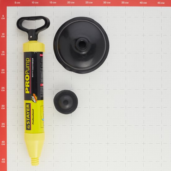 Вантуз вакуумный Stayer Professional ProPump с двумя адаптерами (51925)