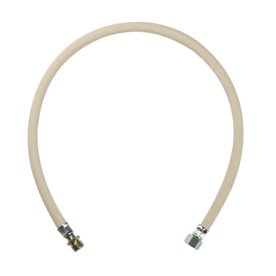 Шланг для газа ПВХ армированный 1/2 ВР(г) х 1/2 НР(ш) 80 см белый