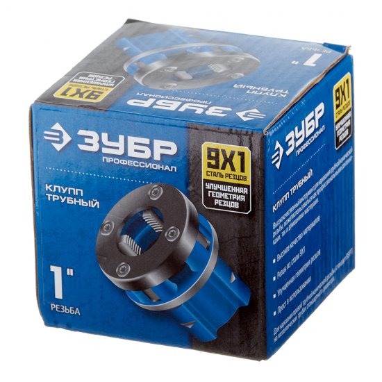 Клупп трубный резьбонарезной Зубр Профессионал BSPT R 1