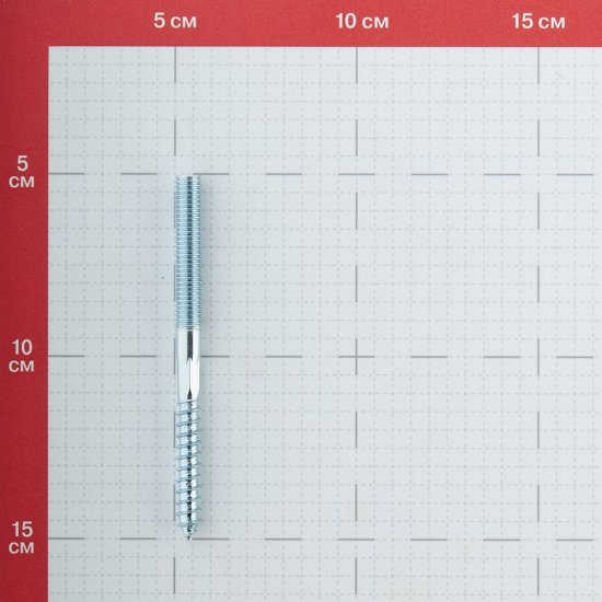 Шпилька сантехническая M8х100 мм оцинкованная (2 шт.)