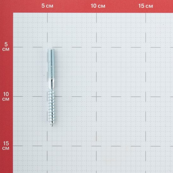Шпилька сантехническая M8х80 мм оцинкованная (4 шт.)