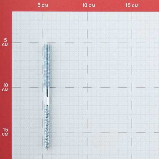 Шпилька сантехническая M8х120 мм оцинкованная (2 шт.)