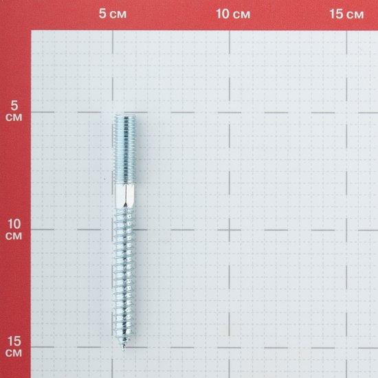 Шпилька сантехническая M10х100 мм оцинкованная (2 шт.)