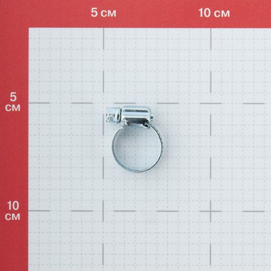 Хомут червячный обжимной 7/8 12-22 мм оцинкованная сталь (2 шт.)
