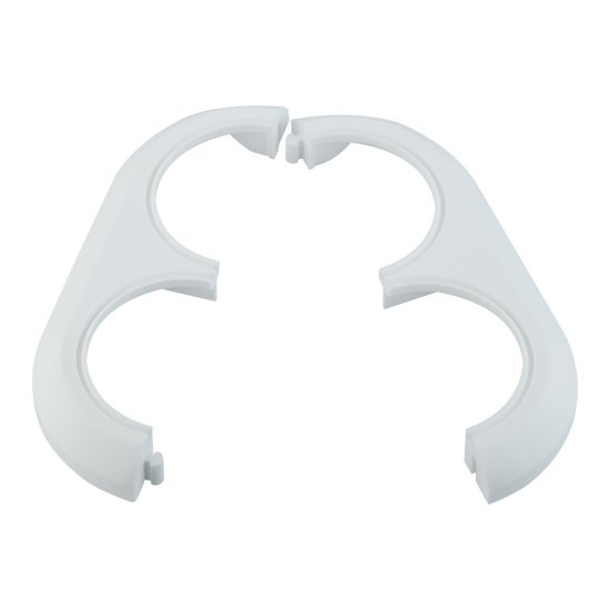 Отражатель декоративный двойной MCH d15 мм с эксцентриковой накладкой белый пластиковый (KB2000-15KIT)