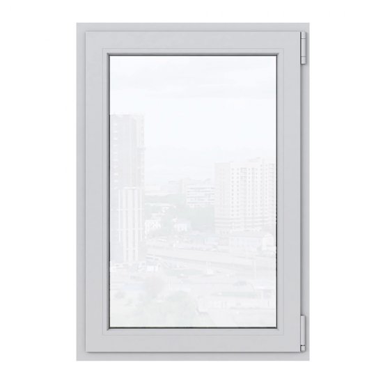 Пластиковое окно VEKA WHS Halo 60 900х600 мм 1 створка правая поворотно-откидная однокамерное серое