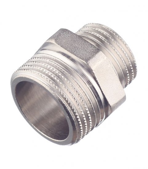 Ниппель переходной Stout 3/4 НР(ш) х 1/2 НР(ш) латунный (SFT-0004-003412)
