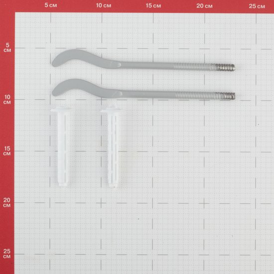 Кронштейн 7,2х170 мм для радиатора с дюбелями комплект серебристый (2 шт.) (RT06-02)