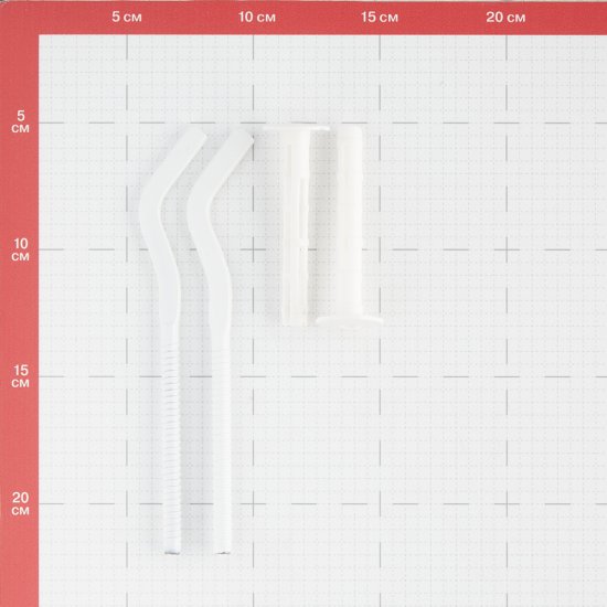 Кронштейн 7х170 мм для радиатора с дюбелями комплект белый (2 шт.) (685640)