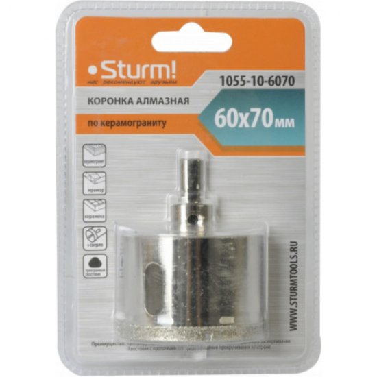 Алмазная коронка Sturm 1055-10-6070