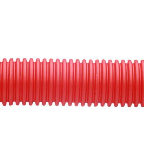 Труба гофрированная 40 мм СТС для металлопластиковых труб d26 мм красная (30 м)