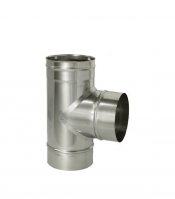 Тройник Дымок 90° х d115 мм без изоляции AISI 439