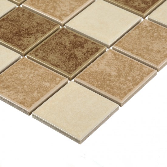 Мозаика Starmosaic Beige Matt бежевая керамическая 306х306х6 мм матовая