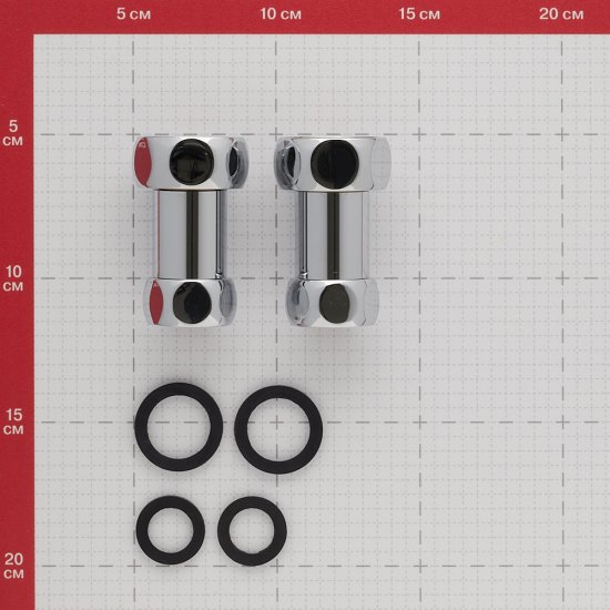 Соединитель прямой для полотенцесушителя 1 ВР(г) х 3/4 ВР(г) хром