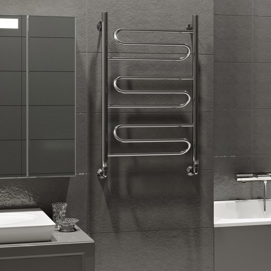 Полотенцесушитель водяной MyFrea MyMilan 800х500 мм лесенка хром