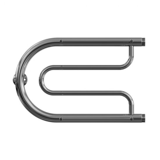 Полотенцесушитель водяной MyFrea 320х600 мм фокстрот с боковым подключением 320 мм с полкой хром