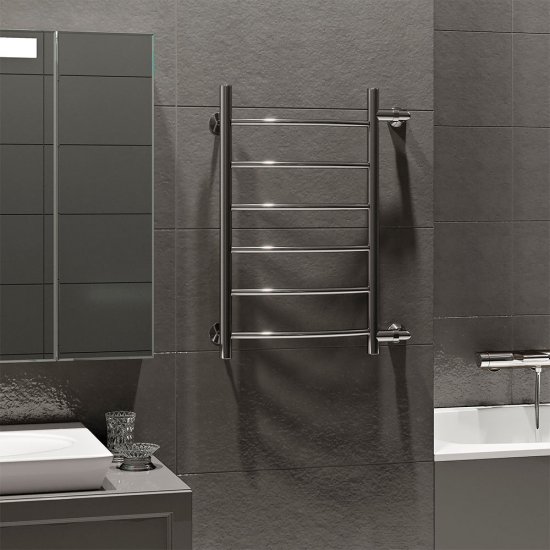 Полотенцесушитель водяной MyFrea MyLondon 700х400 мм лесенка с боковым подключением 600 мм хром