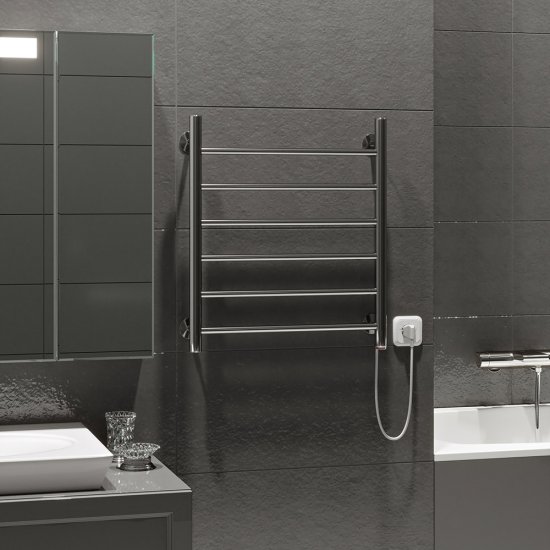 Полотенцесушитель электрический MyFrea MyVenice ЭК 600х500 мм 60 Вт хром