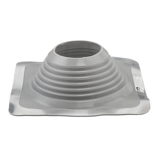 Проходка кровельная КМ 425х425 мм для дымоходов d178-330 мм серебристый силикон