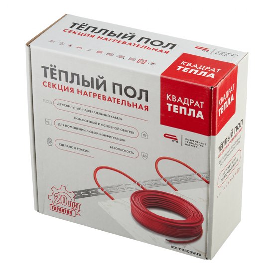 Теплый пол кабельный СТН Квадрат тепла КС-700-38 3,5-4,67 кв.м 700 Вт 38 м