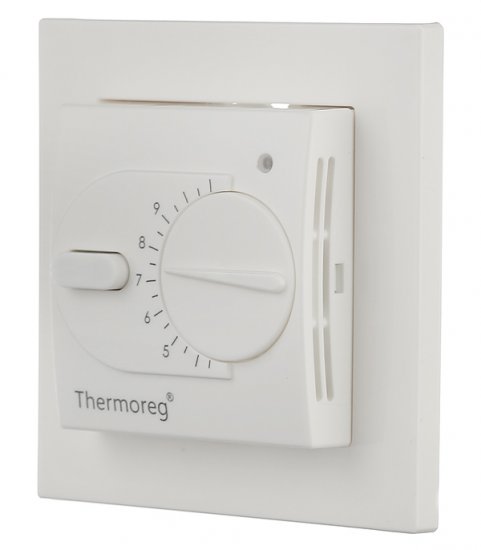 Терморегулятор механический для теплого пола Thermoreg TI-200dis белый