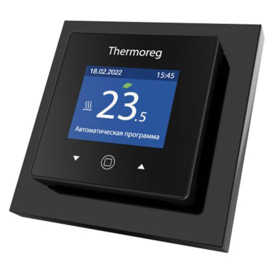 Терморегулятор программируемый для теплого пола Thermoreg TI-970 черный