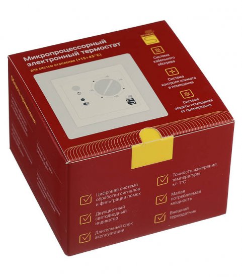 Терморегулятор электронный для теплого пола Spyheat ETL-308B бежевый