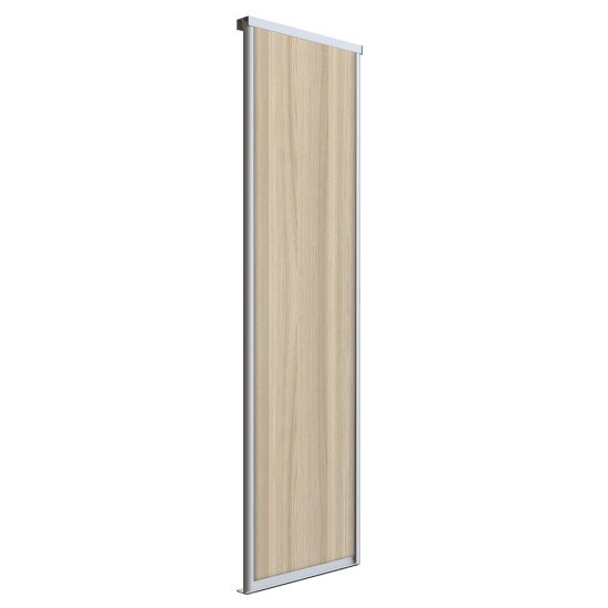 Дверь-купе 683x2252 мм ясень шимо светлый/серебро Elegant