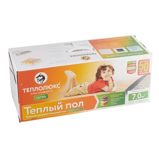 Теплый пол нагревательный мат Теплолюкс ULTRA 7 кв.м 170 (1215) Вт