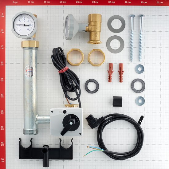 Насосная группа Meibes 8 МК 1 ВР(г) х 1 1/2 НР(ш) с трехпозиционным сервоприводом без насоса (M66831EAMRU)