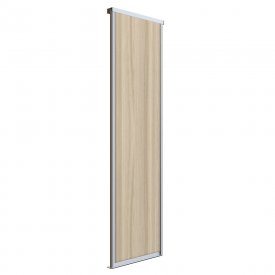 Дверь-купе 783x2452 мм ясень шимо светлый/серебро Elegant