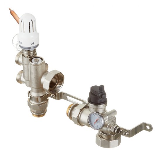 Насосно-смесительный узел Ondo для теплого пола без насоса (SPMUHSAS/17977)