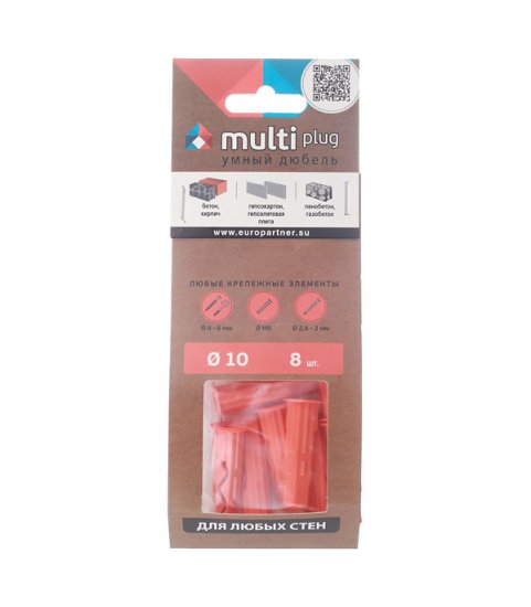 Дюбель универсальный MULTI plug 10x40 мм нейлон (8 шт.)