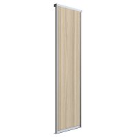 Дверь-купе 583x2252 мм ясень шимо светлый/серебро Elegant