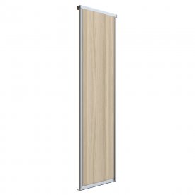 Дверь-купе 583x2252 мм ясень шимо светлый/серебро Elegant