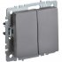 Двухклавишный выключатель IEK Brite вс10-2-0-брс