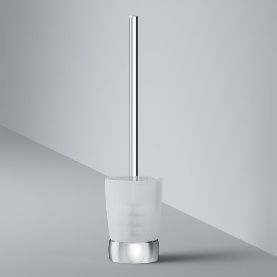 Ершик для унитаза AM.PM Sensation напольный металл/стекло хром (A3033200)