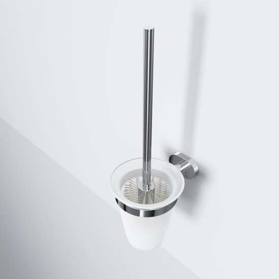 Ершик для унитаза AM.PM Sense L подвесной стекло/металл хром (A7433300)