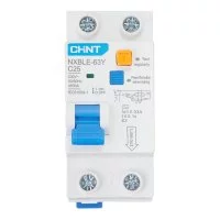 Автомат дифференциальный Chint NXBLE-63Y 25А 1P+N тип AC 30 мА 4,5 кА компактный (105544)
