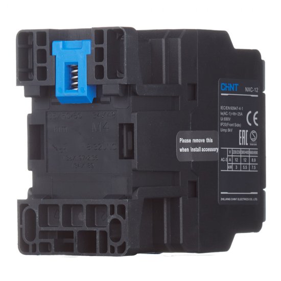 Контактор модульный Chint NXC-12 220 В 12 А тип AC 1НО+1НЗ (836712)