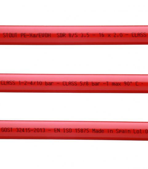 Труба для теплого пола PE-Xa Stout 16х2 мм из сшитого полиэтилена PN10 (100 м) (SPX-0002-101620)