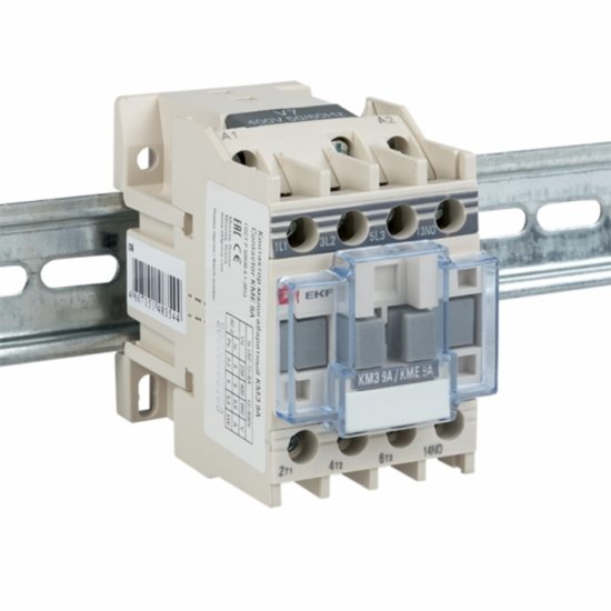 Контактор модульный EKF PROxima (ctr-s-9-24) 24 В 9 А тип AC 3P малогабаритный