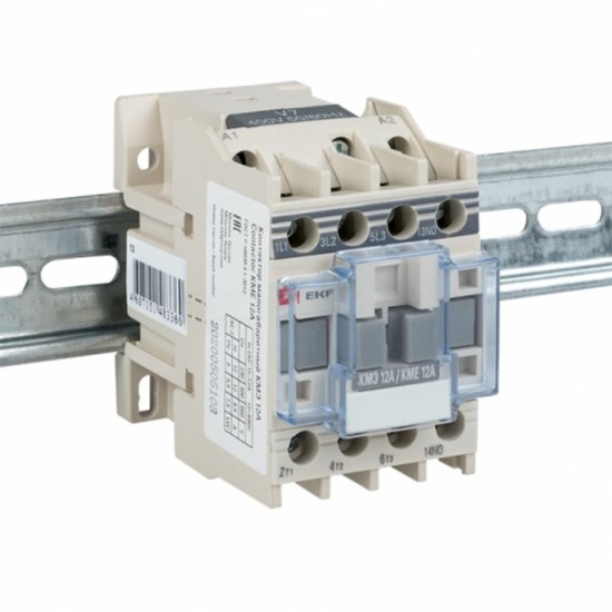 Контактор модульный EKF PROxima (ctr-s-12-380) 380 В 12 А тип AC 3P малогабаритный